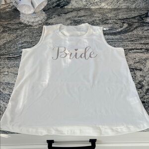 White Bride Tank Top